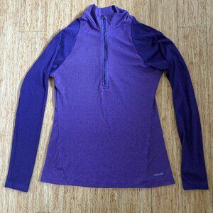 Patagonia Capilene Lightweight 2 Womens Small Purple 1/4 Zip